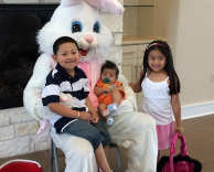 Kids with Easter Bunny